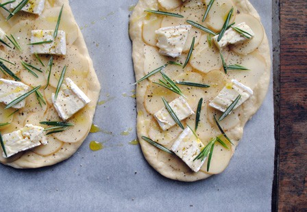 Rosemary Pizza and Brie