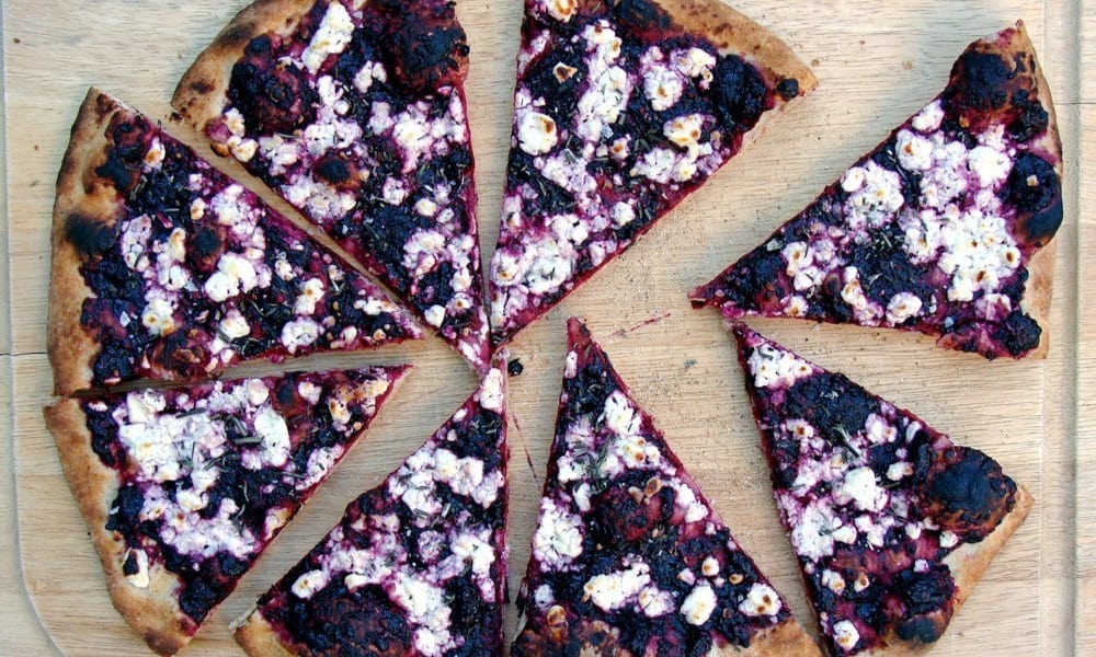 Rosemary Pizza and Honey Blackberry