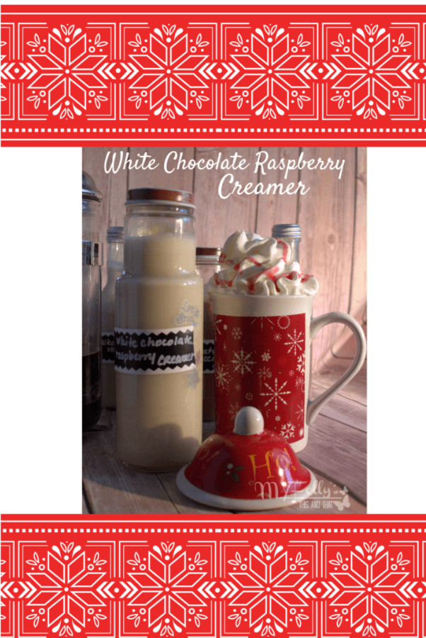 The White Chocolate Raspberry Coffee Creamer