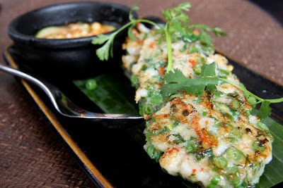 Cambodian Street Food Deep-Fried Shrimp Cakes