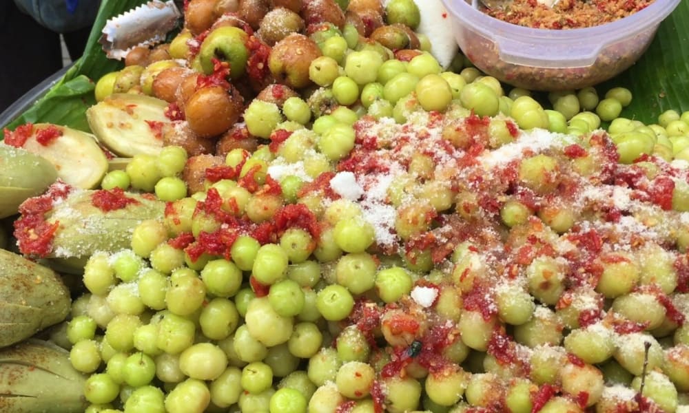 Cambodian Street Food Pickled Fruit