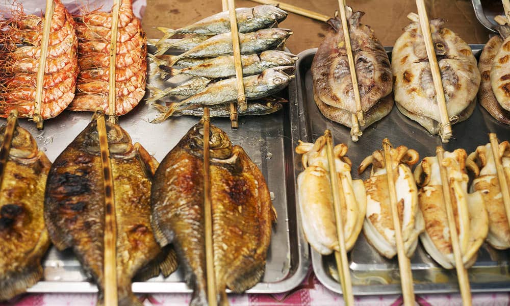 Cambodian Street Food Seafood Barbecue