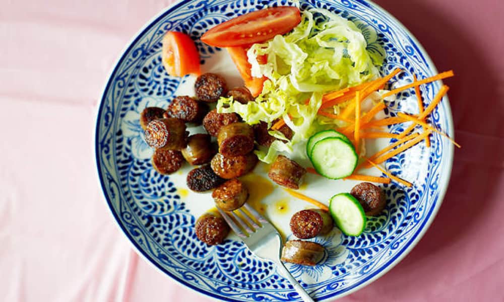 Cambodian Street Food Sweet Pork Sausage