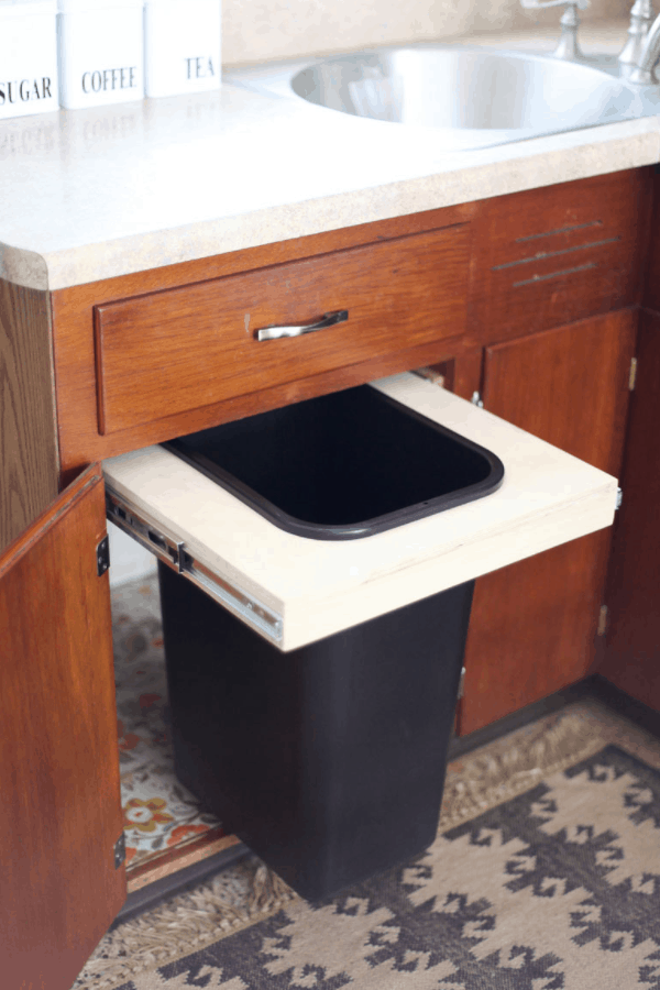 18 Easy Homemade Trash Can Cabinet Plans