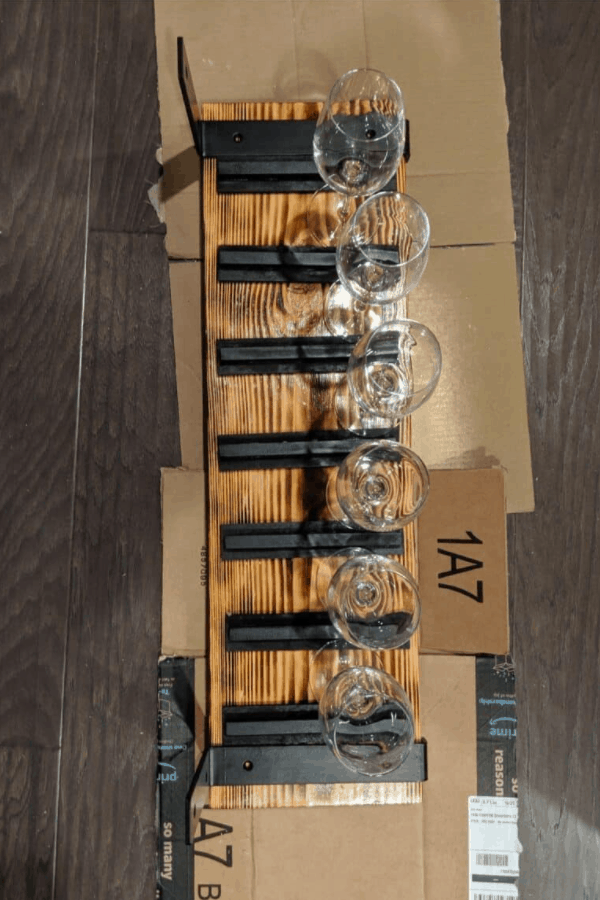 DIY Opknoping wijnglas Rack