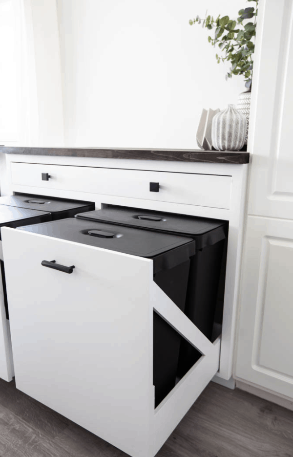 18 Easy Homemade Trash Can Cabinet Plans