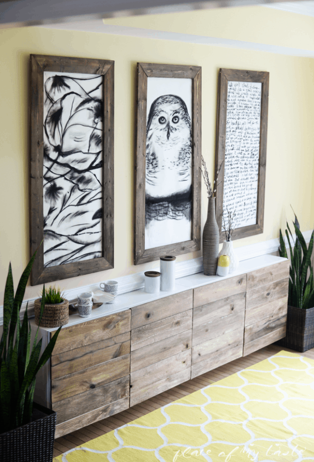 DIY Reclaimed Wood Buffet Ikea Hack