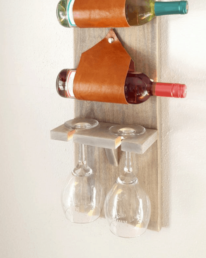 DIY Wijn en glaswerk Rack Tutorial