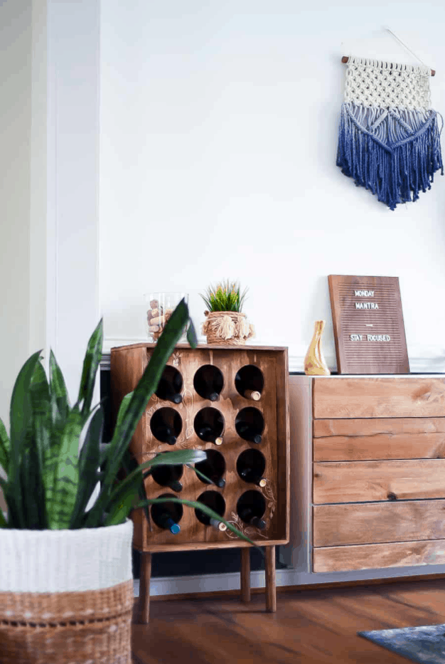 Easy DIY Wine Rack