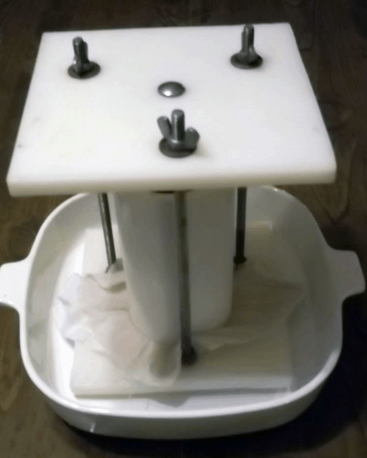 Homemade Cheese Press from Small Farmer’s Journal