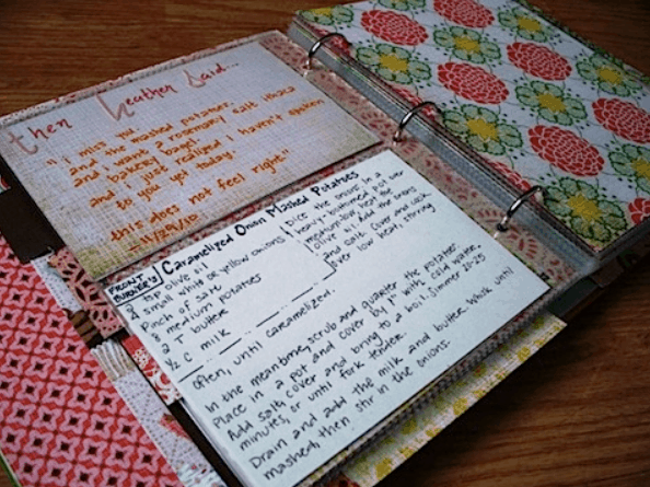 Cute Handmade Recipe Book 