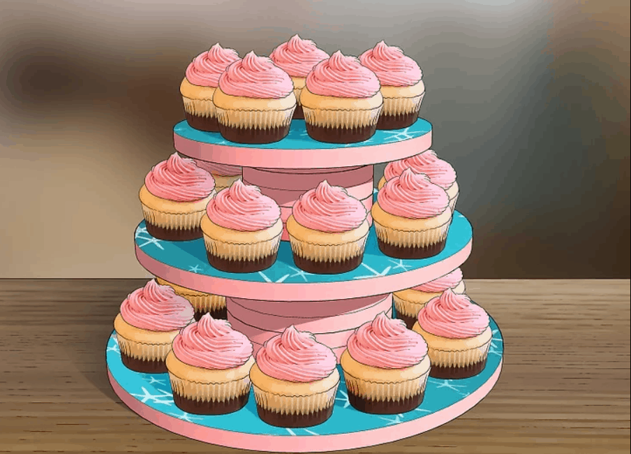 Cómo Hacer un Cupcake Stand