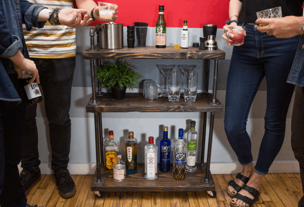 How to Make a Custom Bar Cart in an Hour, for Less Than a Bar Tab