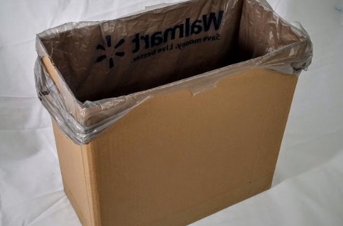 How to Make a Nice Looking Garbage Can Out of a Cardboard Box