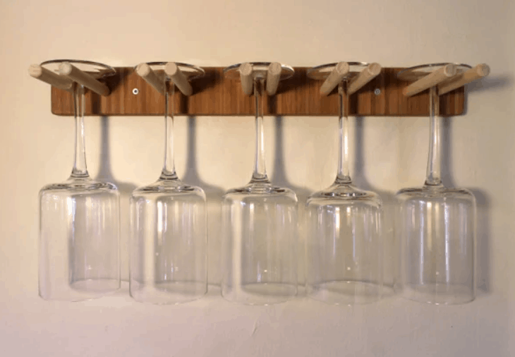 Skrap Tre Vin Glass Rack