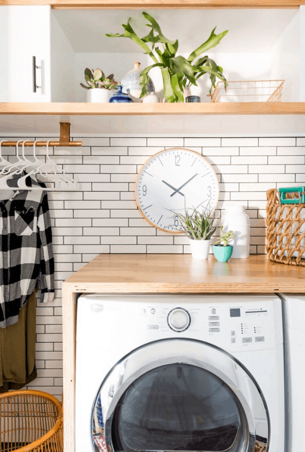 $90 DIY Plywood Waterfall Countertop