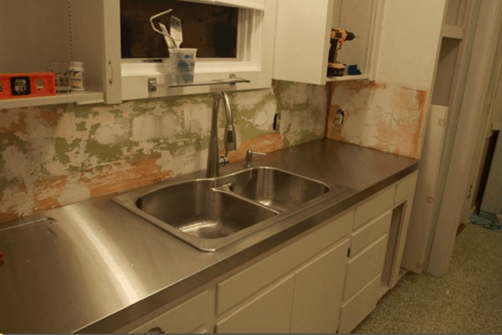 AFFORDABLE STAINLESS STEEL COUNTERTOPS; DIY