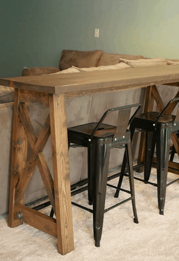 Table console de style bar