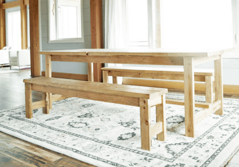 Beginner Farm Table Benches (2 Tools + $20 in Lumber)