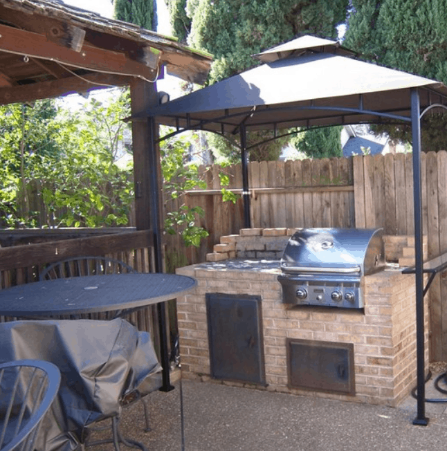 diy grill shelter