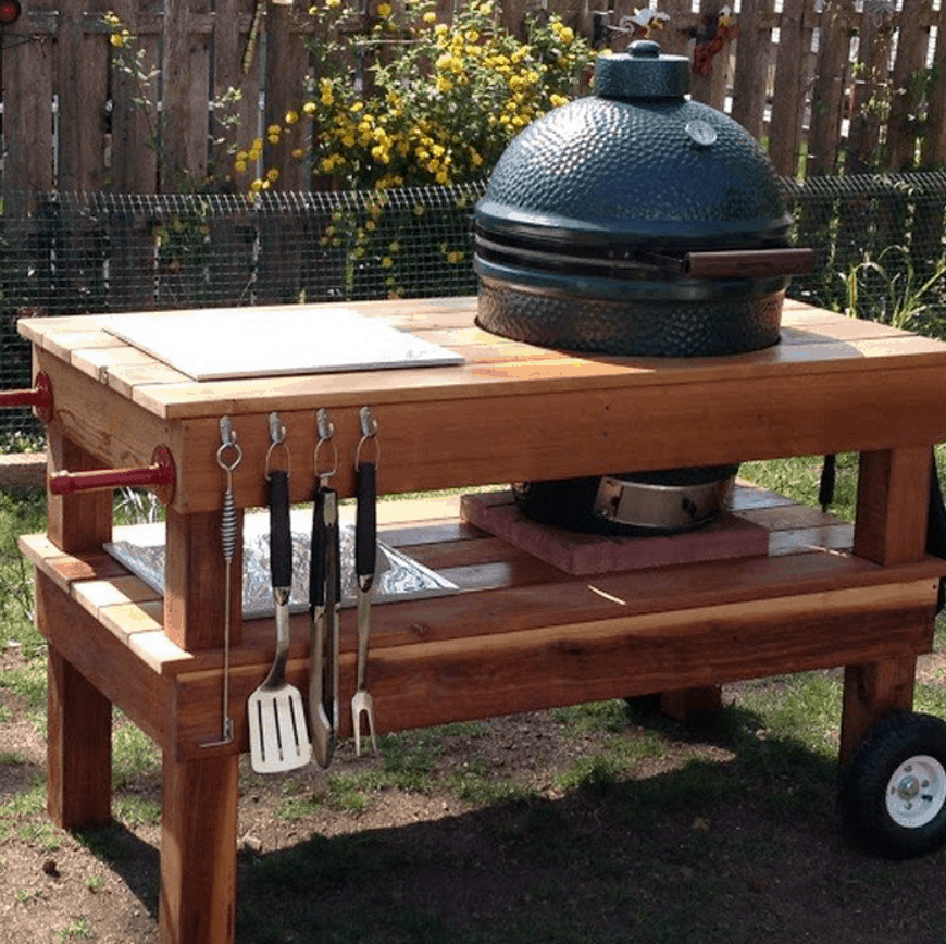 17 Easy Homemade Grill Table Plans, Diy Bbq Table Ideas