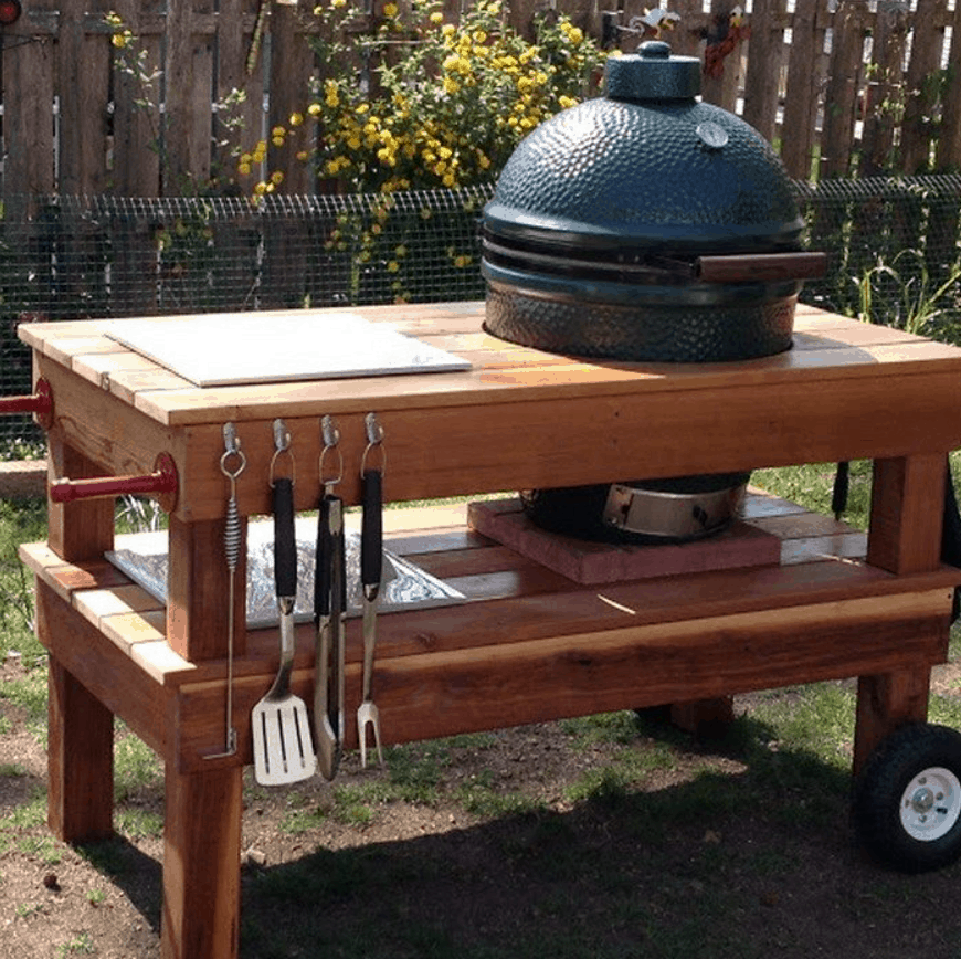 17 Homemade Grill Table Plans You Can Build Easily