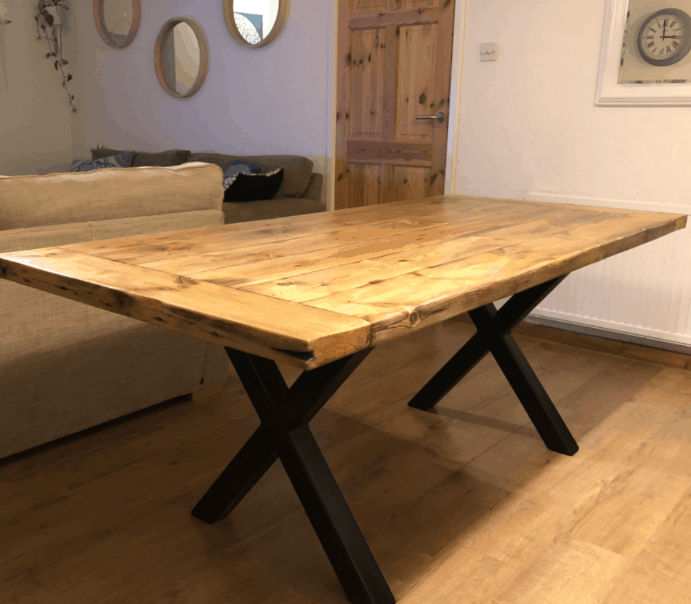 Building a Rustic Industrial Dining Table