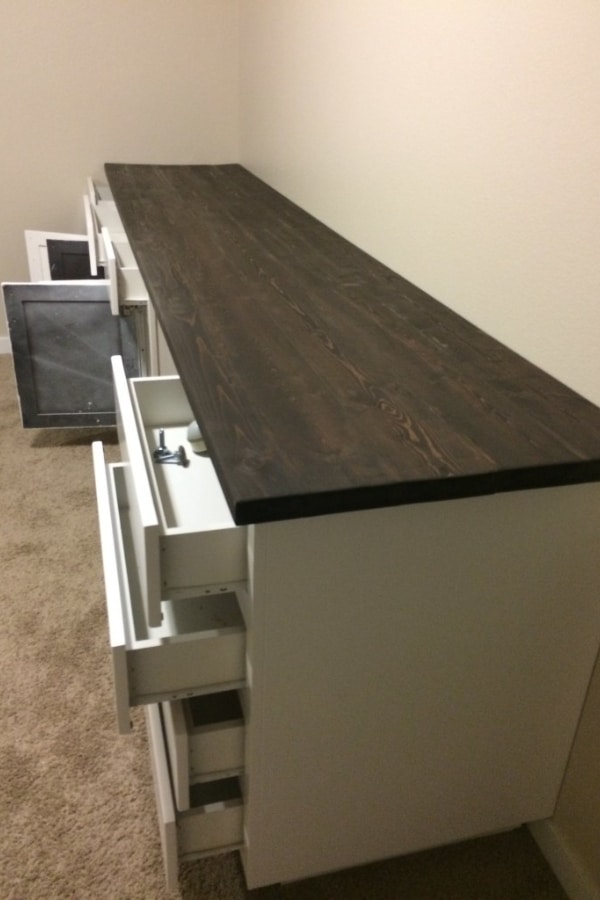 Built-Ins How to DIY a Wood Countertop