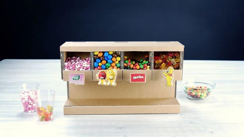 Craft Your Own DIY Candy Dispenser From Cardboard