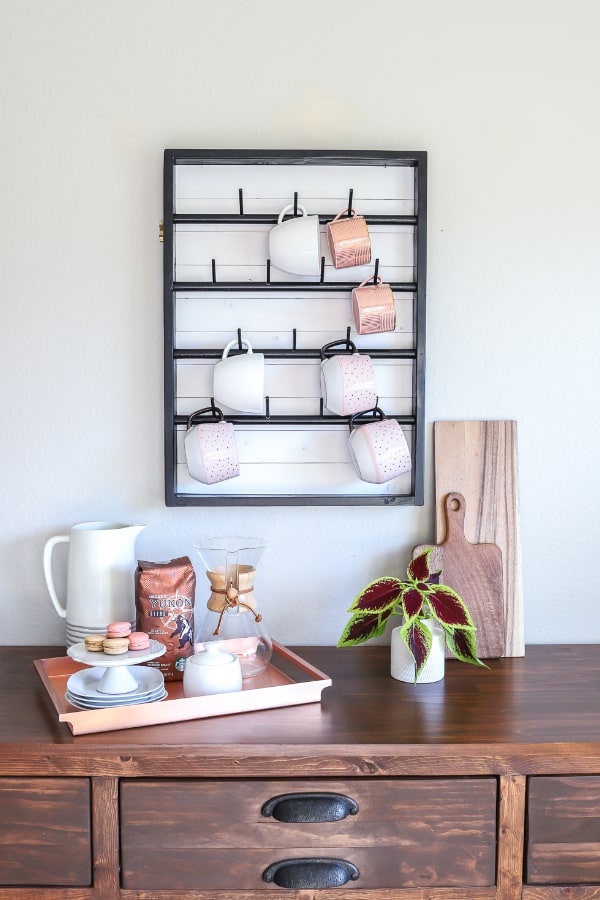 DIY Coffee Mug Rack