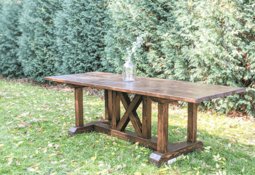 DIY Dining Table Inspired by Restoration Hardware