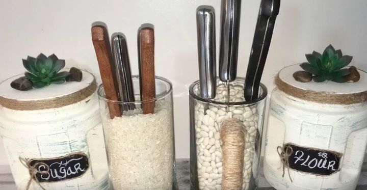 DIY Dollar Tree Rustic Knife Holder