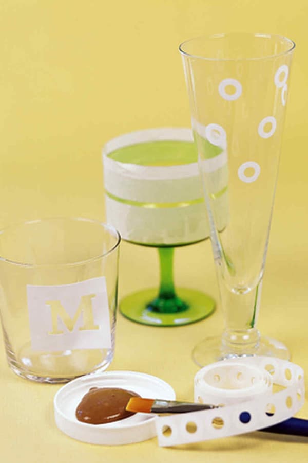 17 Easy Homemade Glass Etching Plans