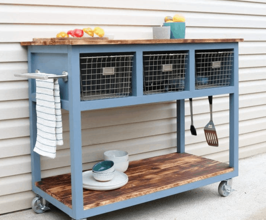 DIY Mobile IslandGrill Cart