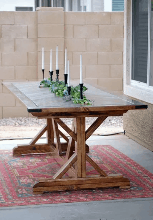 17 Homemade Outdoor Dining Table Plans You Can Diy Easily - Teak Patio Table Plans