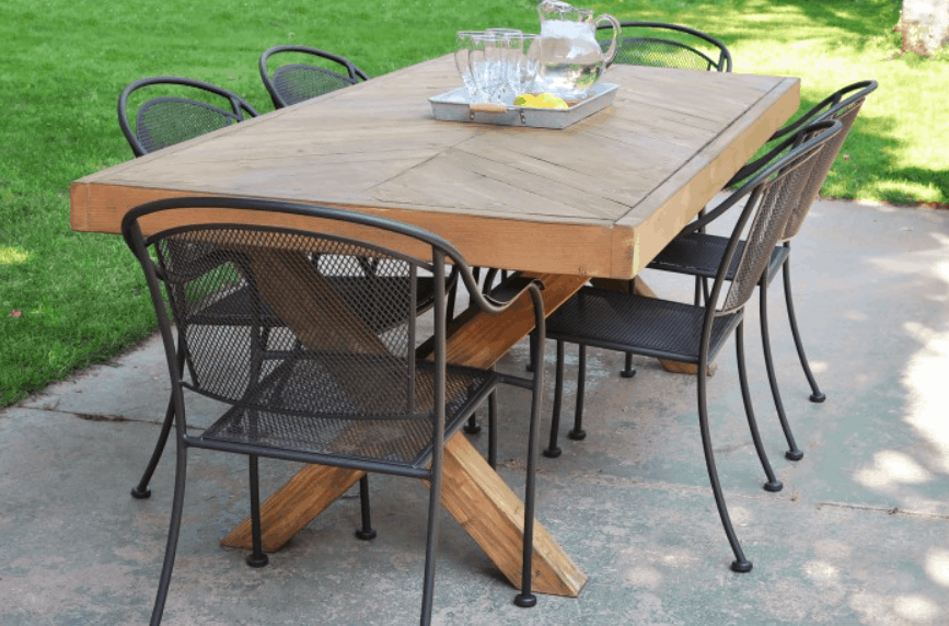 17 Homemade Outdoor Dining Table Plans, Diy Patio Set Plans