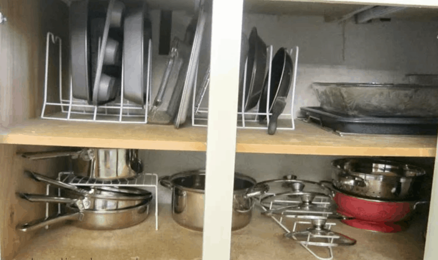 DIY Pots and Pans Organizer