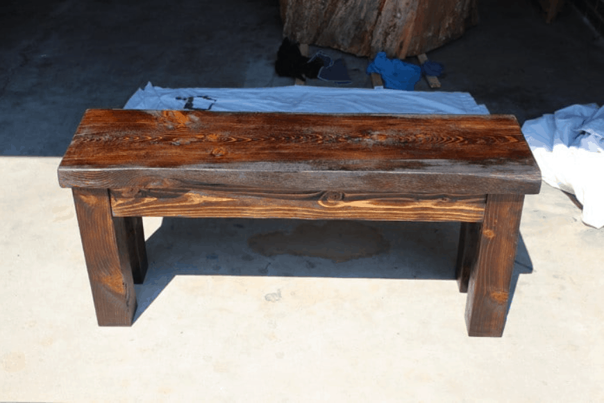 DIY WOOD BENCH