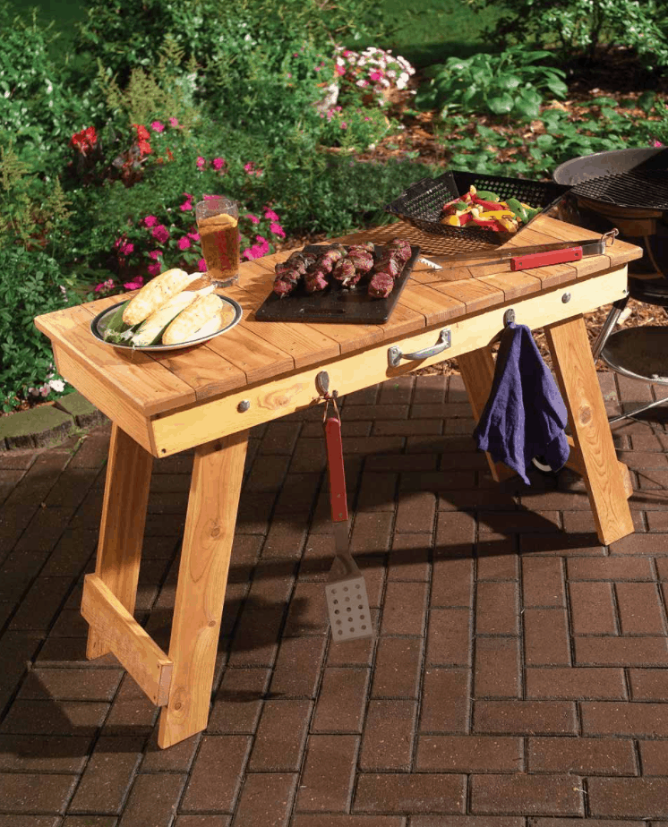 Fold-Up Grill Table