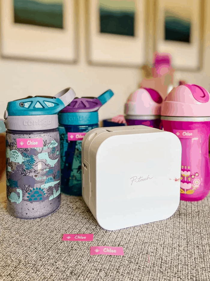 How To Make Water Bottle Labels With A Brother P-Touch Cube Label Maker