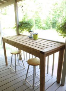 17 Easy Homemade Bar Table Plans
