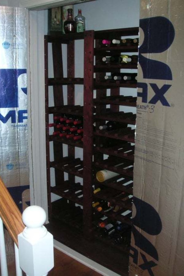 How to Convert a Closet into a Mini Wine Cellar