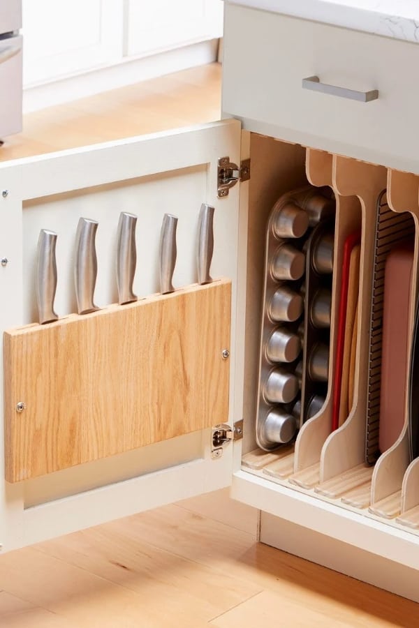 How to Make a Knife Rack for Inside Your Cabinet