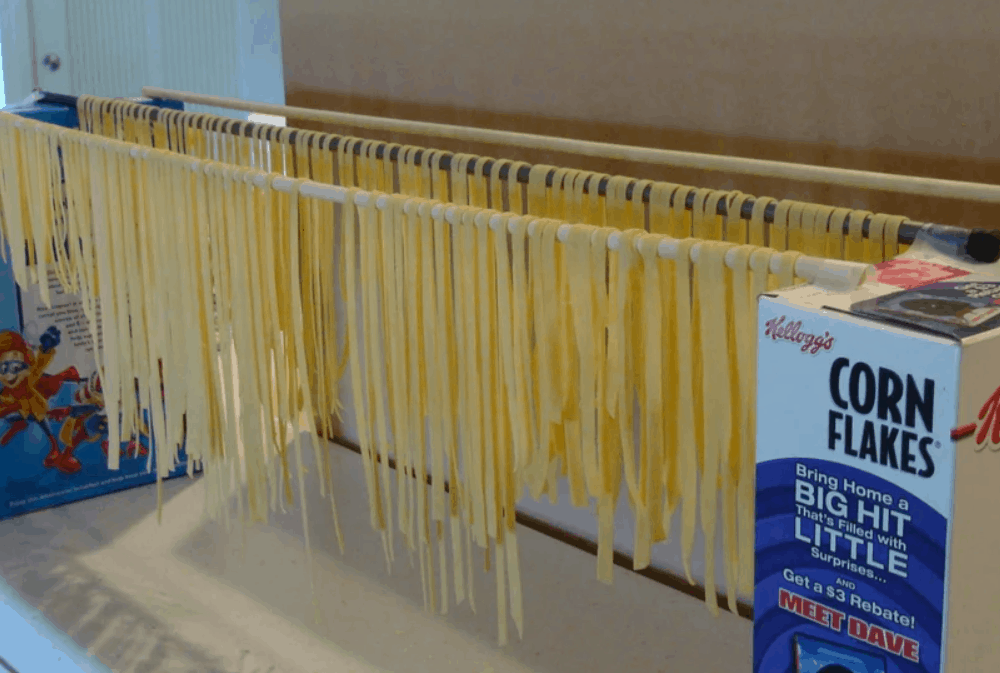 Incredibly Easy Pasta Drying Rack