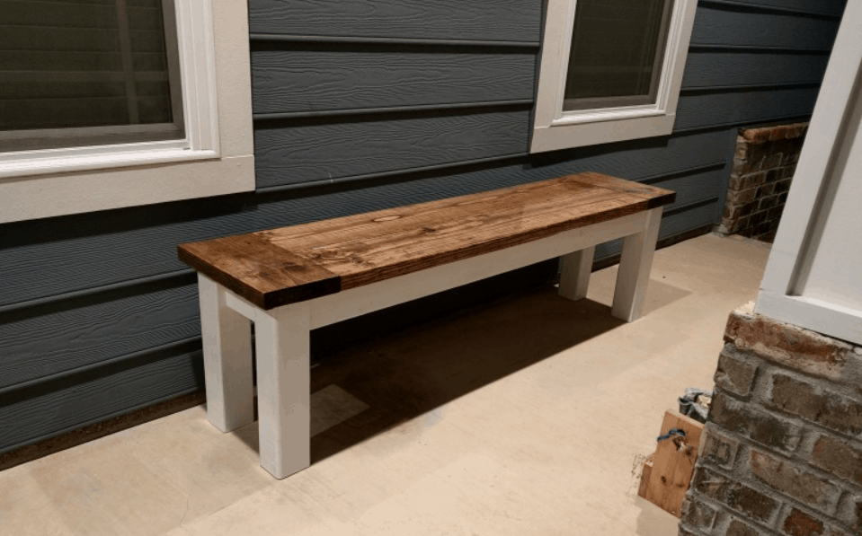 Rustic Bench DIY Home Decor