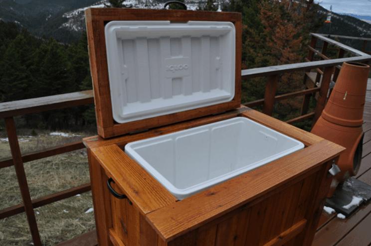 19 Homemade Ice Chest Cooler Plans You, Patio Ice Cooler