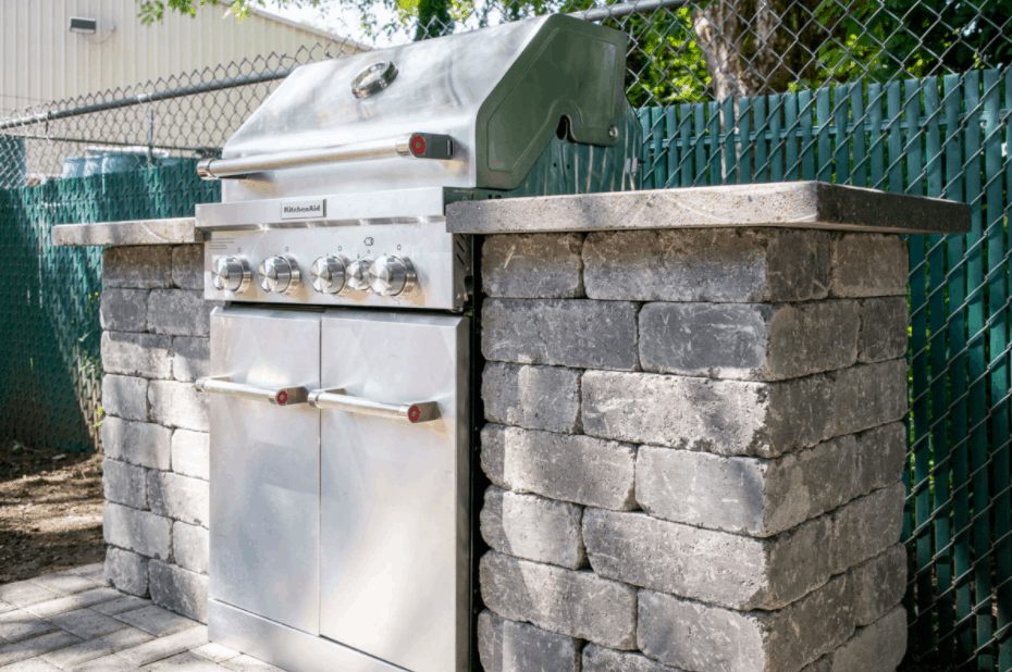 How to Build a Stone Grill Surround