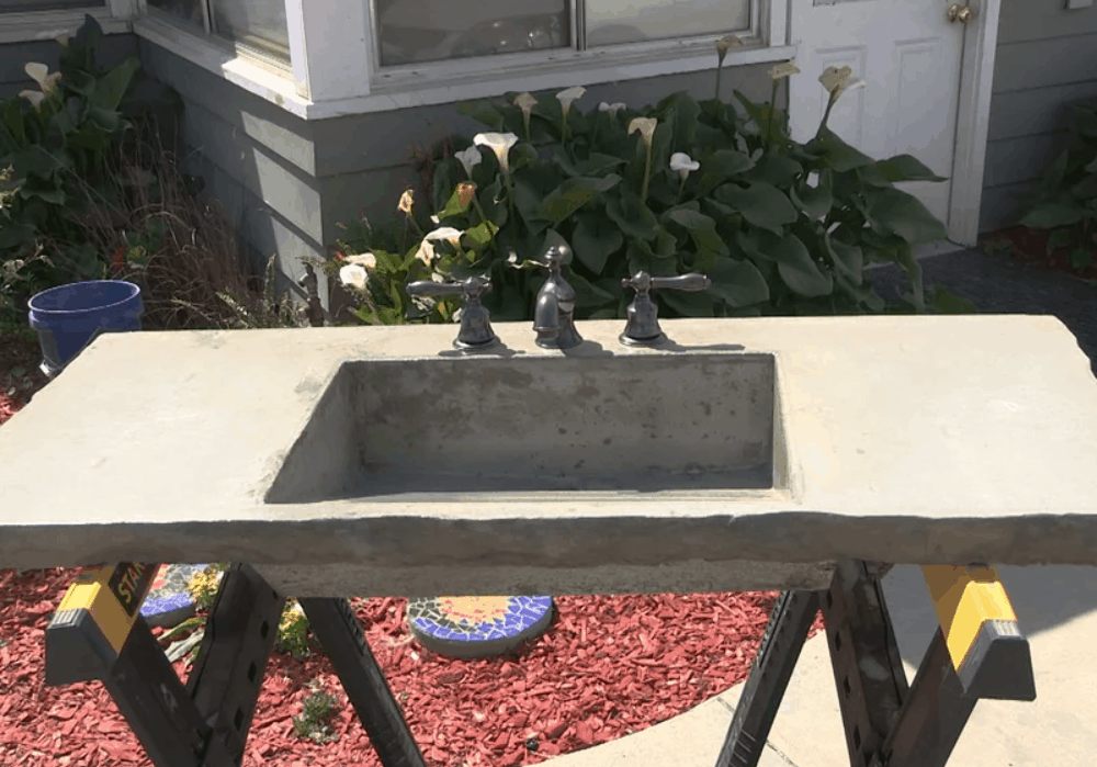 DIY Concrete Sink