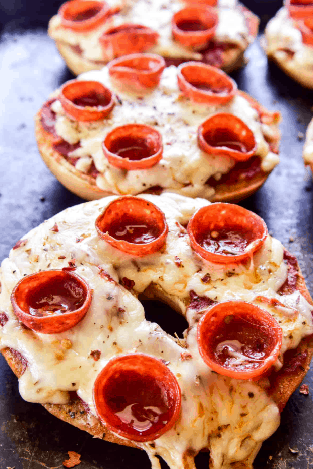 Cathy’s Lemon Tree Dwelling Pizza Bagels