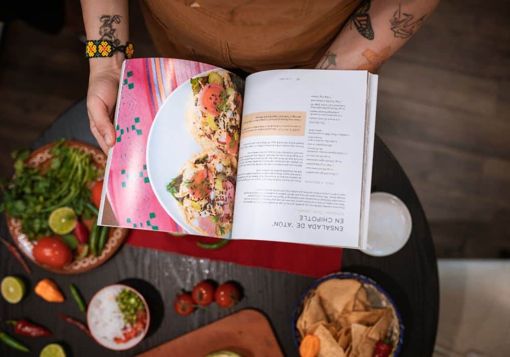 Formatting recipes in a cookbook